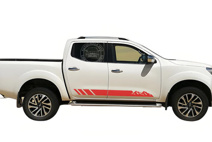 Mountain Stripes Graphics Sticker For Nissan Navara Np300 Off Road Side Decals
