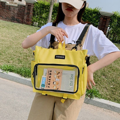 Backpack Clear Pocket Large Transparent Shoulder Bag Traveling 38*8.5*33 CM 1 PC
