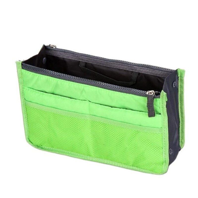 Organizer Insert Bag Women Nylon Travel Handbag Purse Large liner Cosmetic Bag