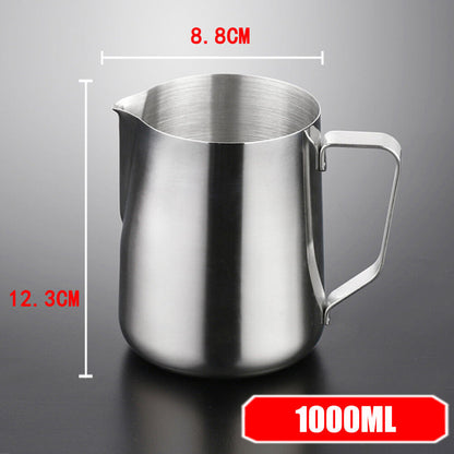 100-1500ML Barista Espresso Coffee Pitcher Latte Milk Cup Frothing Jug Steam New