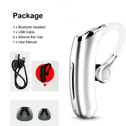 Wireless Bluetooth 5.0 Earpiece Headset Driving Trucker Earbuds Noise Cancelling