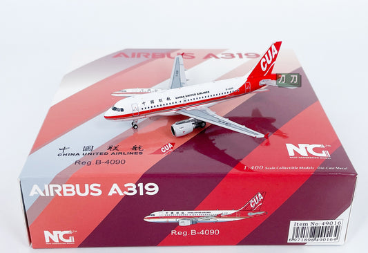 1:400 NG Models CHINA UNITED AIRLINES A319 Airplane Diecast Aircraft Model
