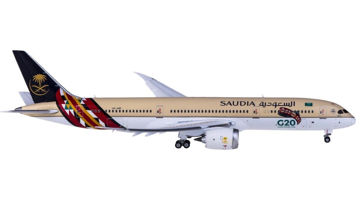 1:400 JC Wings SAUDI BOEING 787-9 Passenger Airplane Flap Down Diecast Model