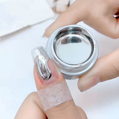 Gel Nail Polish 8ml Metallic Painted Silver Chrome 3D Metal Liquid Mirror Effect
