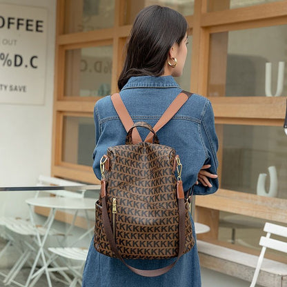 Fashion Backpack Genuine Leather Luxury Bag Large Travel Purse Size: 31*16*31 CM