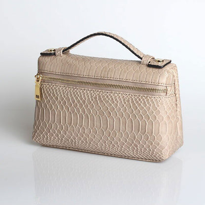 Pattern PU Leather Clutch Bag Women Trendy Make Up Handbag Purse Bag