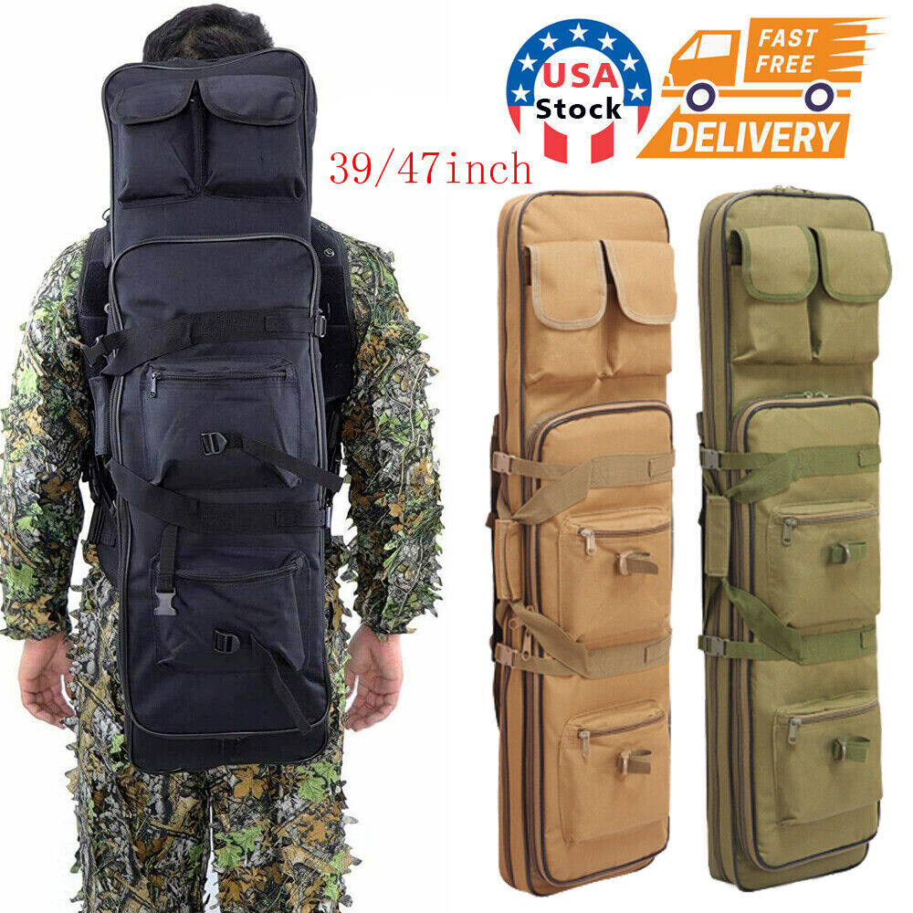 Tactical Rifle Carbine Molle Bag Gun Shotgun Cases 39" 47" 600D Oxford Cloth US
