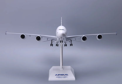 1:200 37CM RISESOON AIRBUS A380 Passenger Airplane ABS Plastic Aircraft Model