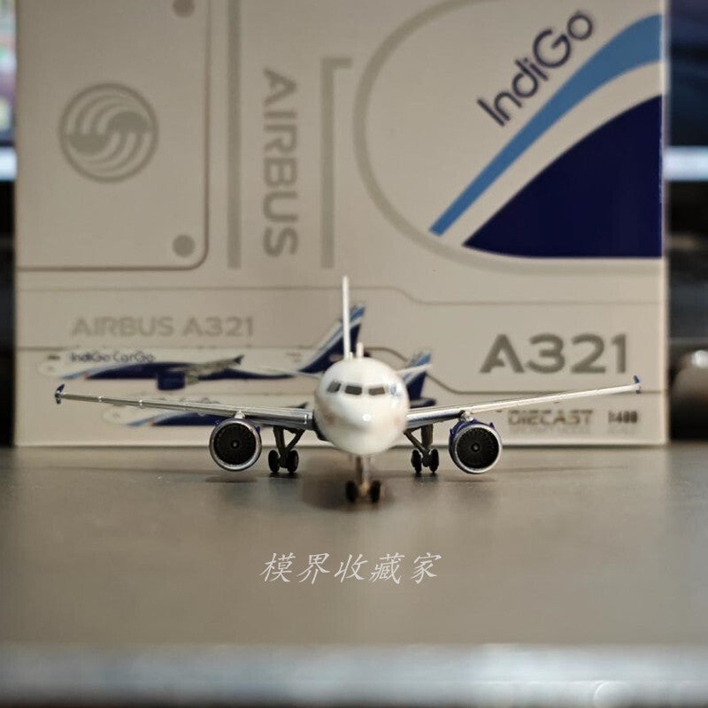 1:400 JC Wings IndiGo Airbus A321 Airplane Diecast Aircraft Model