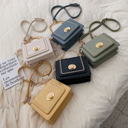 Leather Mini Crossbody Bags Summer Shoulder Bag Short Handle Phone Purse Handbag