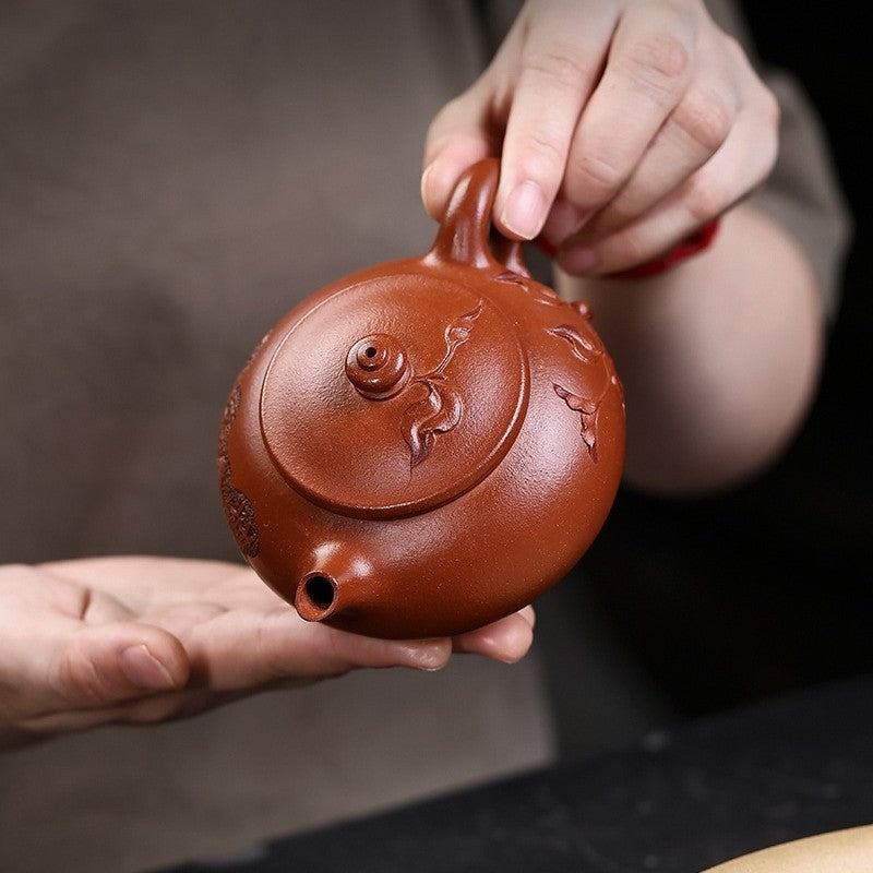 Full Handmade Tea Pot With Certificate Real Yixing Zisha Zhu Clay Master Pot New