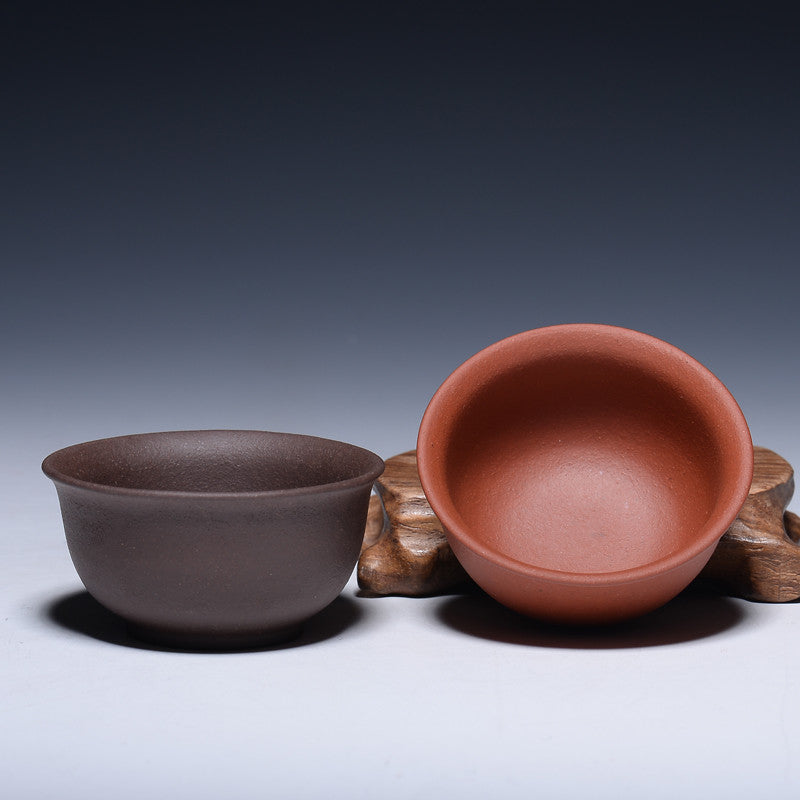 Two Cups Chinese Kungfu Tea Cup Authentic Yixing Zisha Marked Cup Of Tea Small