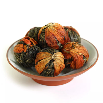 500g 2017 yr Lily Flowers Yunnan Bulang puer Pu'er Puerh Tea Raw Ball Tuo Cha