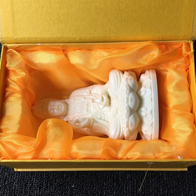 Resin Buddha Lotus Clean Bottle Guanyin Statue Statue Modern Sculpture