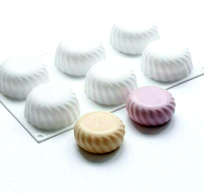 6 Holes Round Gear Silicone Mold DIY Soap Mousse Sugarcraft Making Supplies Tool