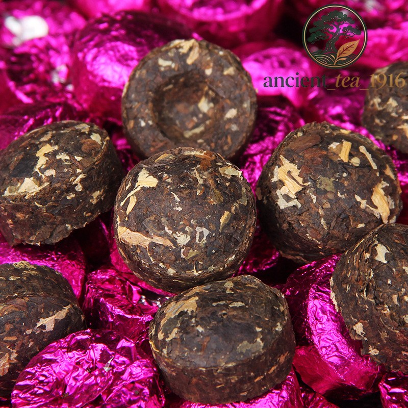 500g Lotus Leaf Pu'er Tea Ripe Tea Mini Little Tuo Tea Pu'er