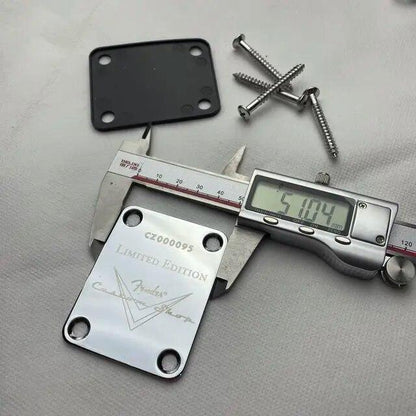 Fender Custom Shop Neck Plate for Telecaster and Stratocaster Guitar Chrome