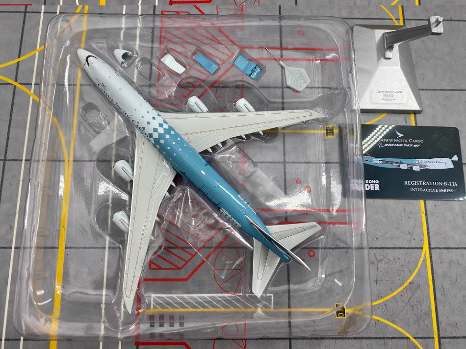 1:400 YY Wings CATHAY PACIFIC CARGO BOEING B747-8F Plane Aircraft Diecast Model