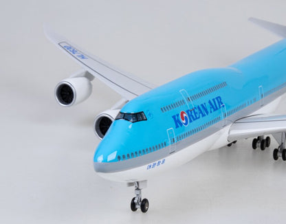 47CM 1:160 KOREAN AIR BOEING 747-8 Passenger Airplane Landing gears Resin Model