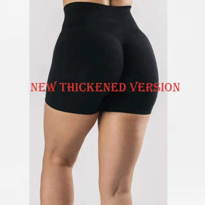 High Waist Seamless Yoga Shorts Scrunch Lift