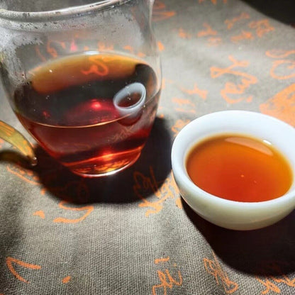 Yunnan Nannushan Palace Tea King Ancient Tree First Spring Pu'er Ripe Tea 357g