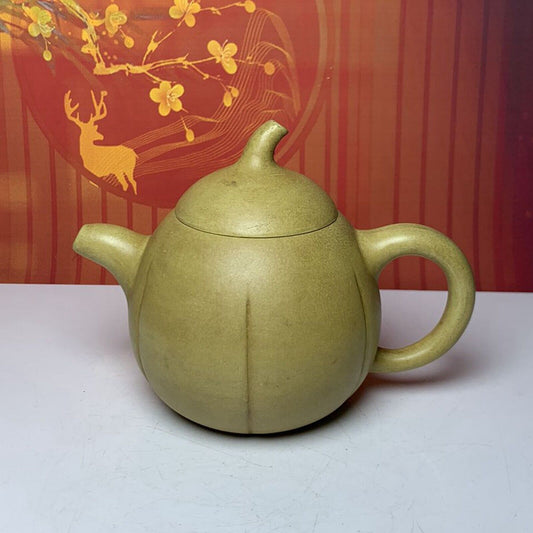 Vintage Chinese Yixing Purple Clay Teapot Zisha Ceremony Pumpkin Nice Tea Set