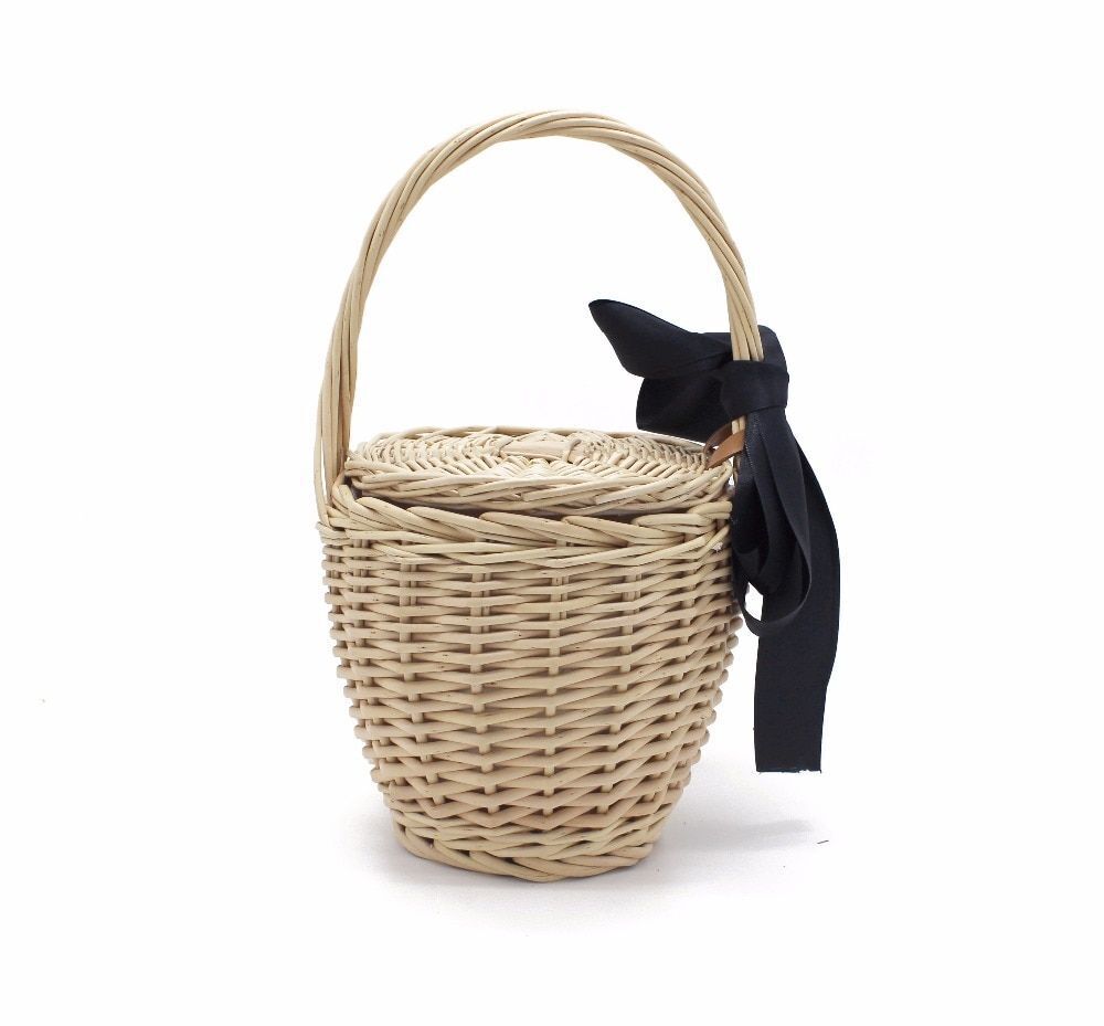 Fashion Beach Handbags Tote Travel Clutch Bohemian Straw Bags Summer Basket Bag