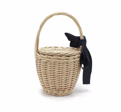 Fashion Beach Handbags Tote Travel Clutch Bohemian Straw Bags Summer Basket Bag