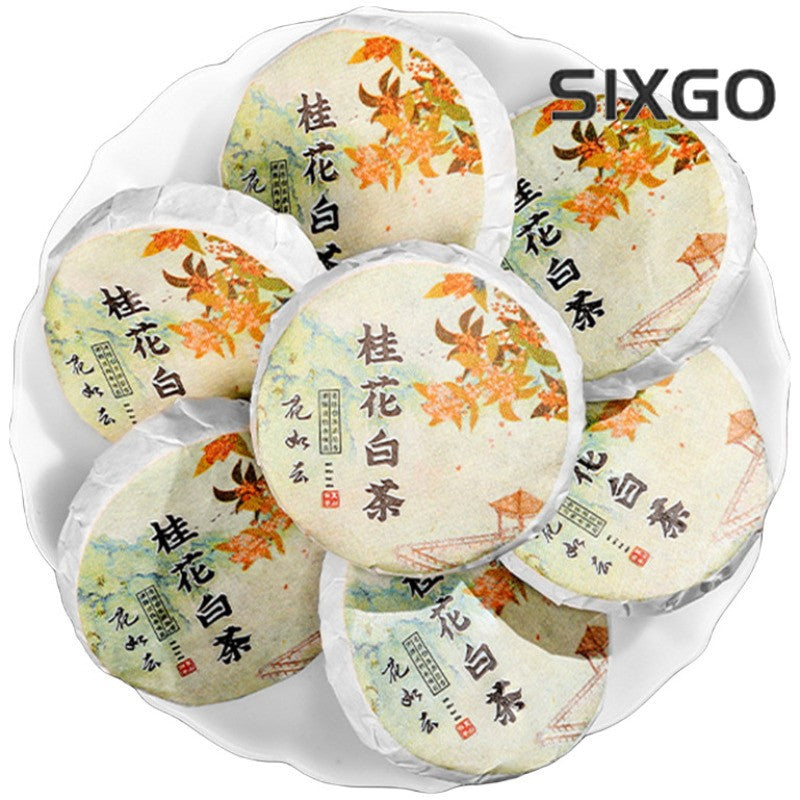 500g Authentic Autumn Osmanthus White Tea Mini Tea Cake Xiaotuo Tea