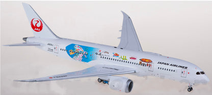 1:200 SQ Wings Japan Airlines B787-8 JA828J Passenger Airplane Diecast Model