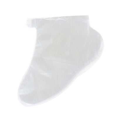 100pcs Clear Plastic Disposable Bath Liner Foot Pedicure Spa Wax Cover Bag .p9