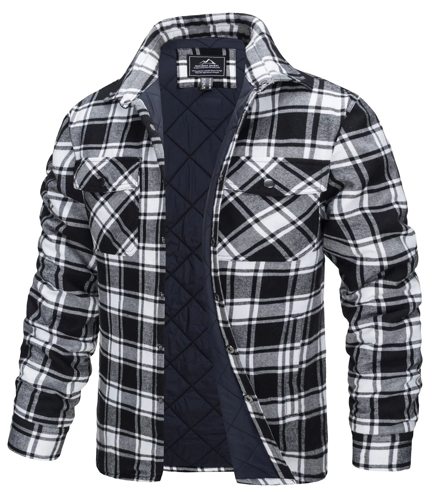 Jackets Mens Shirt Jacket Multi-Pockets Outwear Hiking Coats Tops