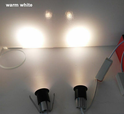 Mini LED Cabinet Light 3W 6W COB Downlight AC85V-265V Spot Lamp White Warm 28mm
