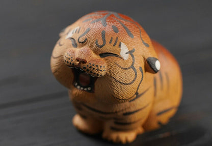 chinese yixing zisha handmade tea pet decoration DuanClay little cute tiger
