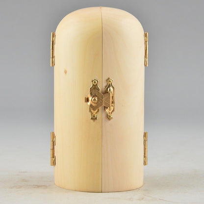 CHINESE 100% hand Woodcarving Buddha Boxwood shrine posuo sansheng A1