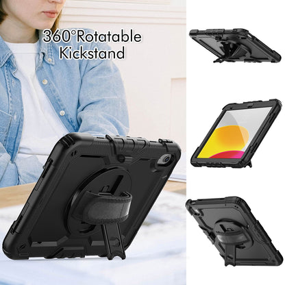 For iPad 10.9 10th 2022 360 rotating silicone shockproof protective case 12color
