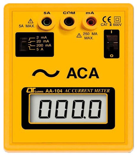 Digital Bench ACA Meter, 5 Amp AC Current (AA-104)