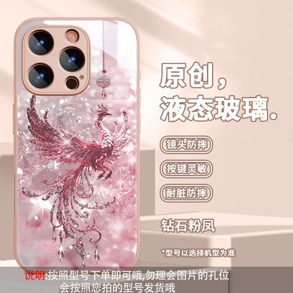 Phoenix Premium Glass Shockproof Case for iPhone 17 Pro Max / 16 / 15 / 14
