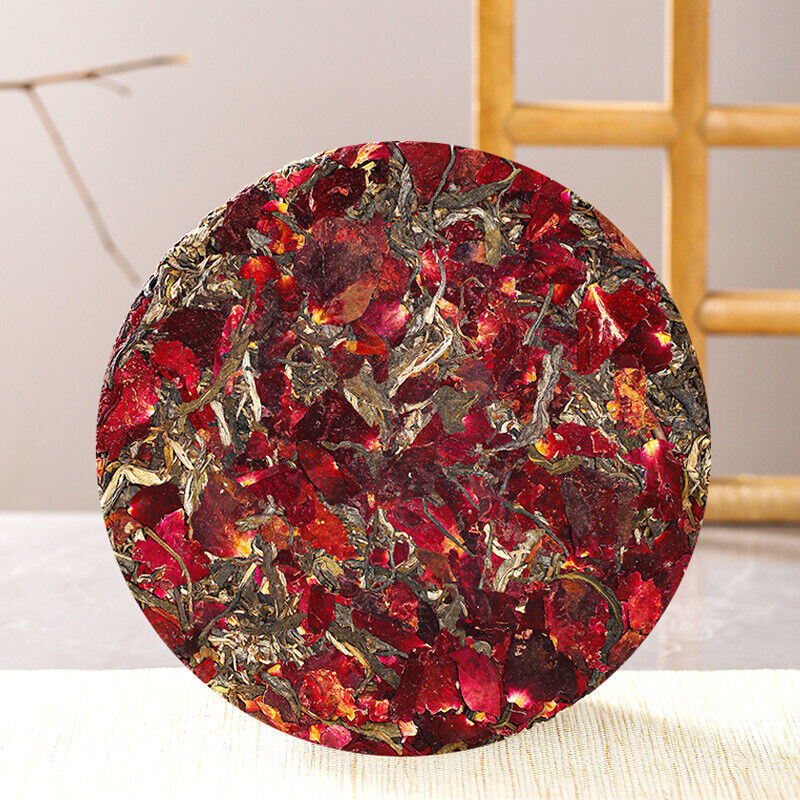 Yunnan Puerh Raw Tea Ink Red Rose Tea Puerh Tea Cake 357g/12.59oz