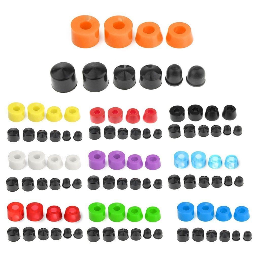 10Pcs Skateboard Truck Bushings Longboard Shock Absorber Washers Accessories PU