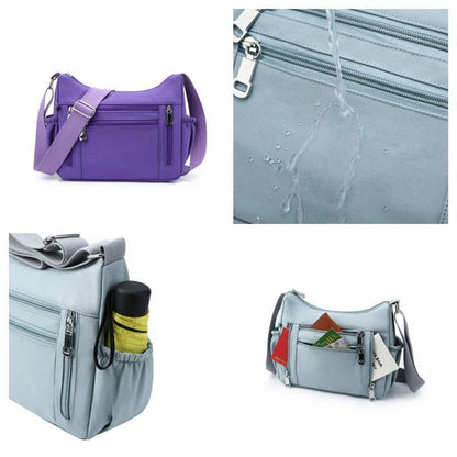 Nylon Messenger Bags Small Handbag Travel Tote Shoulder Purse Crossbody 10*20*26