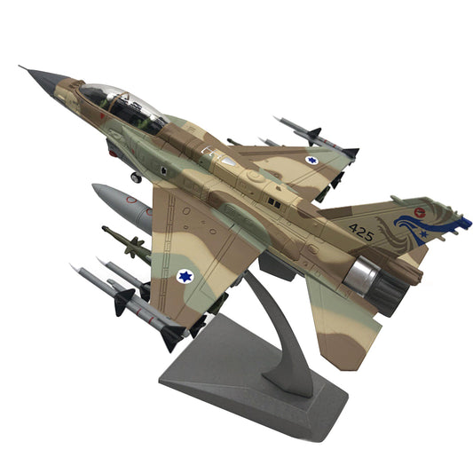 20.5cm Alloy 1/72 Israeli Air Force F-16I Fighter Aircraft Model Military Plane