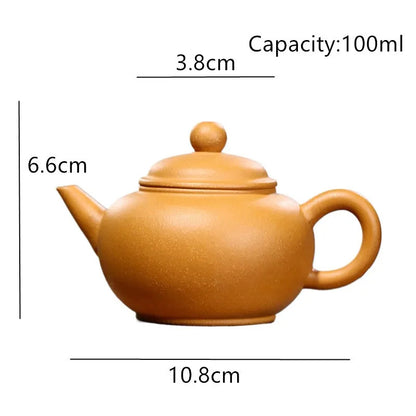 Yixing Purple Clay Tea Pot Zisha Handmade Tea Set Tea Infuser Kettle