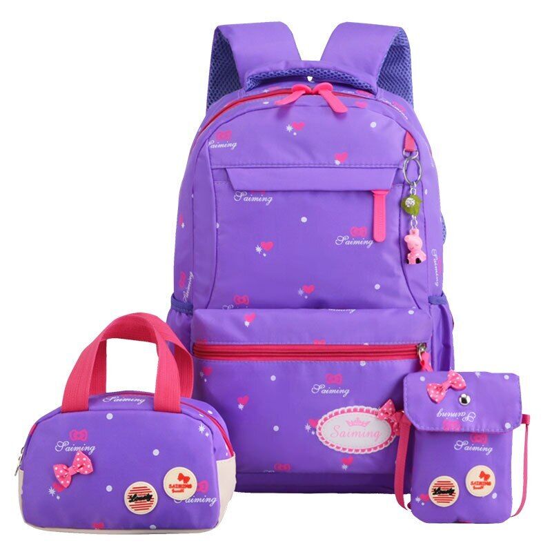 3Pcs Set School Bags Backpacks Kids Backpack Children Girls School bag