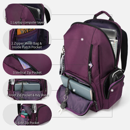 Backpack Outdoor Traveling Multi Pocket Laptop Bag Leisure School Bag 14" Laptop