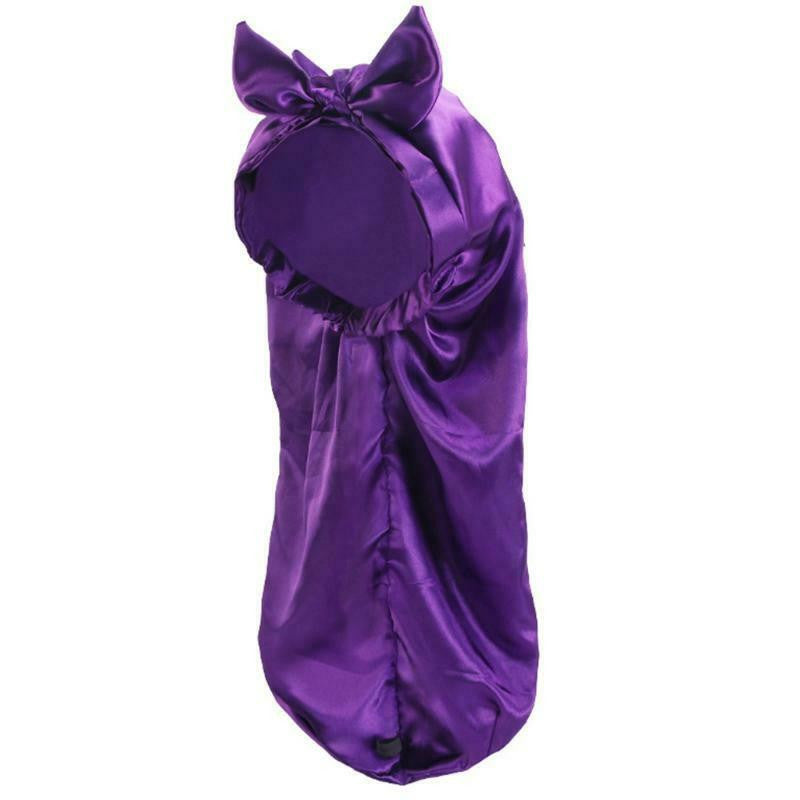 Satin Silk Bonnet Sleep Caps Head Cover Turban Wrap Long Hair Comfortable Gift