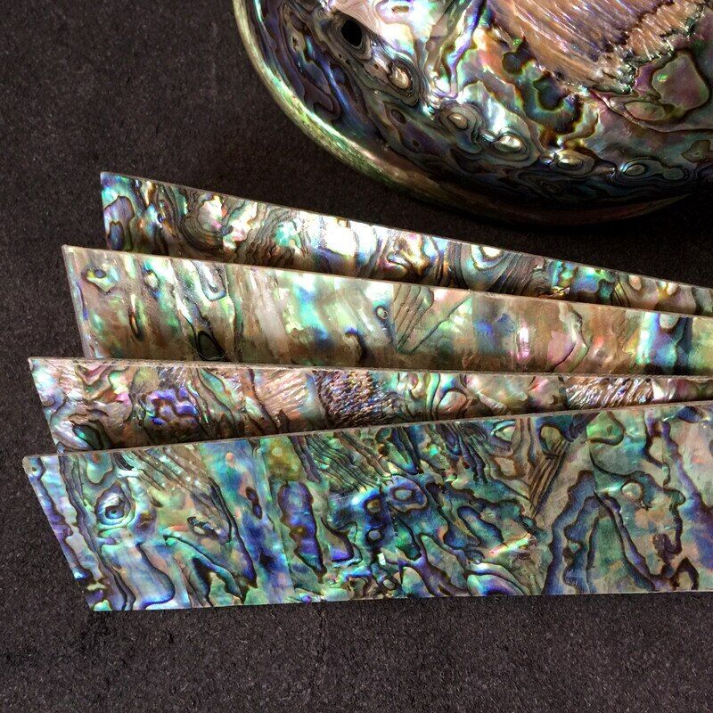 Abalone Shell Sheet DIY Musical Instrument Furniture Inlay Home Decor 14x4cmx1mm