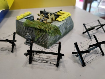 1/72 Artillery Fortress Position Model For Tank War Scenarios