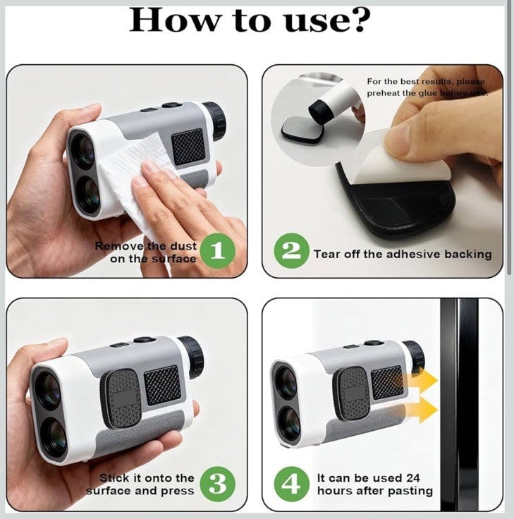 Magnet for Range Finder Golf Rangefinder Magnetic Holder Mount with 3M Adhesive,