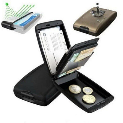 Coin Purse Wallet Aluminum Credit Card Case Protector Holder Metal Bag 2.8*6.9CM